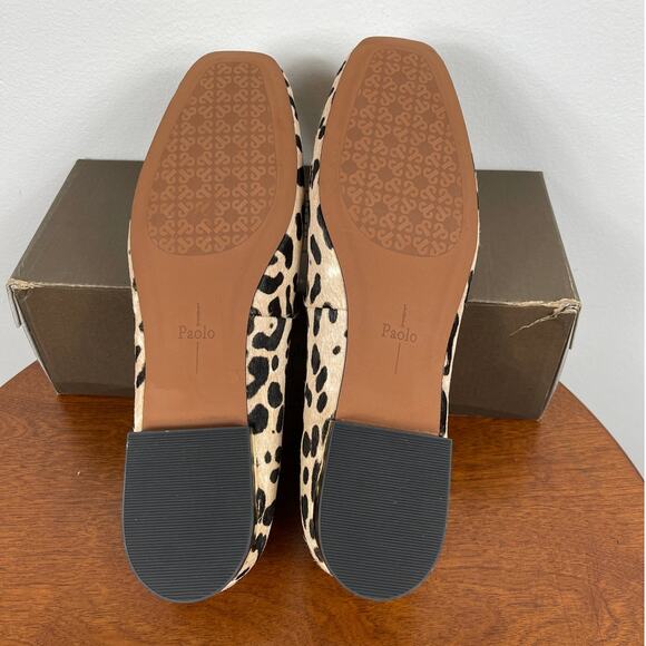 New Linea Paolo Deja Genuine Calf Hair Skimmer Flat Women's Size 10 - Picture 8 of 8